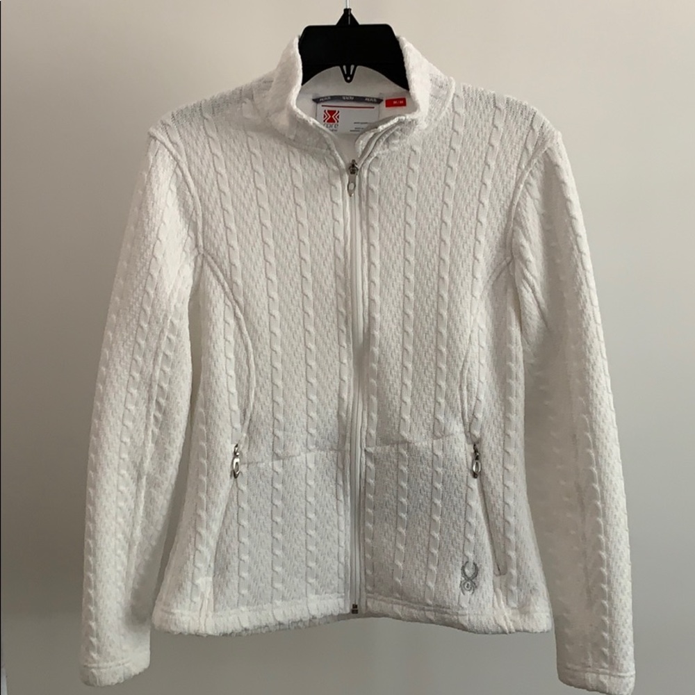 Spyder knit and fleece sweater/jacket Sz M